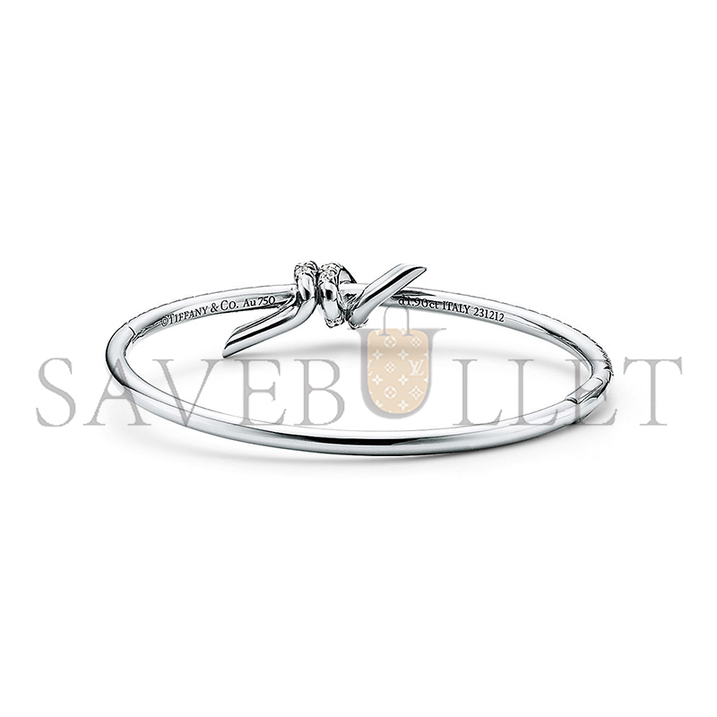 TIFFANY BANGLE IN WHITE GOLD WITH DIAMONDS 74152880